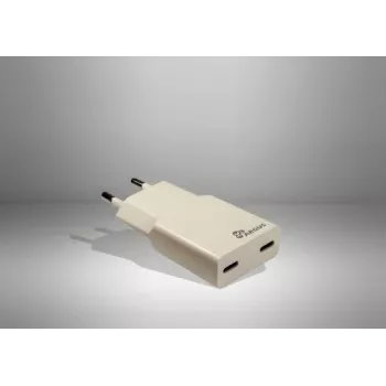 Inter-Tech Argus PD-2136 2x USB-C Slim Wall Charger, 36W