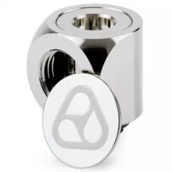 Adaptor rotativ 90° Thermal Grizzly DeltaMate G1/4 inch, nichel lucios