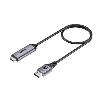 Cablu activ UNITEK DisplayPort 1.4 la HDMI 2.1 8K@60Hz HDR DSC 1,8m