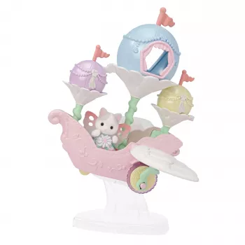 Navă balon magică EPOCH Sylvanian Families cu figurină - set de joacă Adventure Series