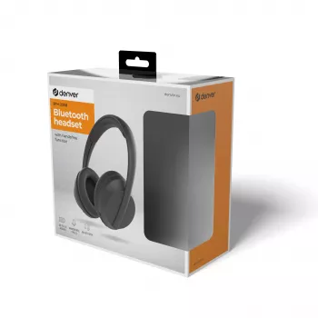 Căști Bluetooth over-ear wireless Denver BTH-235B cu microfon, negre