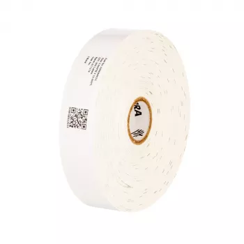 Brățări de adult Zebra Z-Band Direct Next Generation din polipropilenă, albe, 200 pe rolă, 6 role (1200 în total)