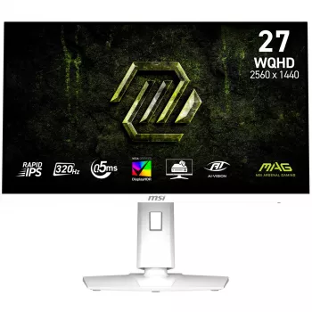 Monitor gaming MSI MAG274QRFWDEX32 27 inch WQHD Rapid IPS, 180Hz, 1ms, Quantum Dot, KVM, USB-C