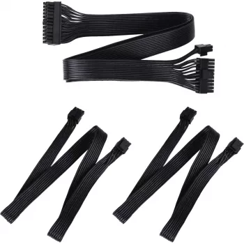 Cablu prelungitor SilverStone Technology SST-PP05-MBEPS EPS 8-Pin - albastru/negru, 300mm