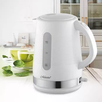 Fierbător electric Maestro MR-035-WHITE, 1,7L, 2200W, alb, plastic