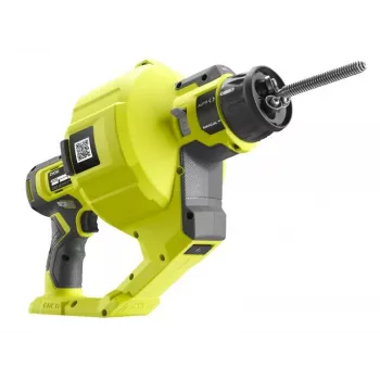 RYOBI RDA18-0 ONE+ Curățător de conducte cu acumulator 18V (fără acumulator) - spirală 7,6m, avans automat, lumină LED