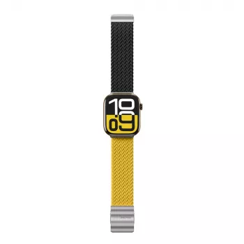 Set AMAZINGTHING Blend Band de 2 curele pentru Apple Watch 45/46/49mm - galben-negru și negru