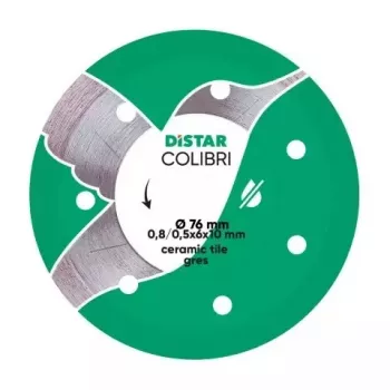 Disc diamantat cu tăiere continuă DISTAR COLIBRI 75 x 0,8 x 6 x 10H