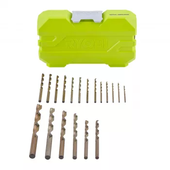 Burghie metal HSS Ryobi, 19 piese