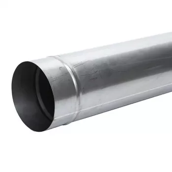 Țeavă de coș de fum diametru 160 mm, 1 m, oțel negru, cu un singur perete, rezistentă la temperaturi înalte