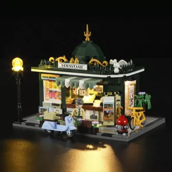 Suport pentru reviste din oțel LUMIBRICKS F9023, negru pulverizat, un compartiment