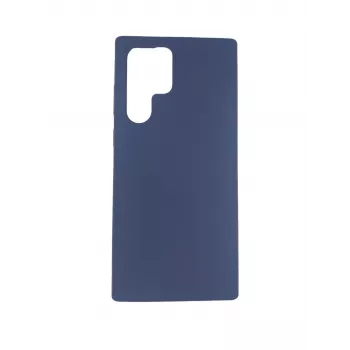 Husă din silicon Evelatus Premium Soft Touch pentru Samsung Galaxy S22 Ultra, bleumarin