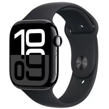 Apple Watch 10 LTE Carcasă 46mm din aluminiu cu curea Sport Midnight - Midnight