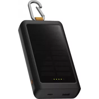 Xtorm Go2 Power Bank solar 20W 10.000mAh cu lanternă - negru