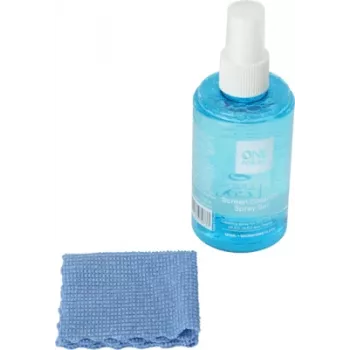 Kit de curățare ecran One For All CS4012 cu spray 120ml și lavetă din microfibră