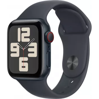 Apple Watch SE 2 GPS + Cellular 40mm, Midnight, Sport Band M/L (MRGA3ET/A)