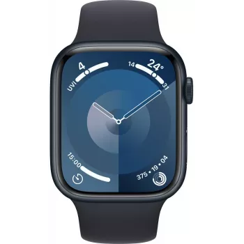 Apple Watch 9 GPS + Cellular 45mm, Midnight, Sport Band M/L (MRMD3ET/A)