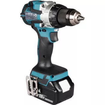 Set Makita DLX2592JX1 18V LXT fără perii cu 2 piese, cu mașină de găurit și înșurubat cu percuție, șurubelniță cu impact, 2x acumulatori 5,0Ah, încărcător rapid și valiză Makpac