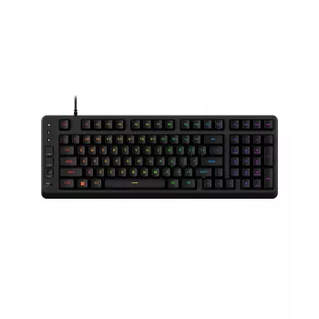 Tastatură gaming mecanică HP HyperX Eve 1800 - 96% compactă, switch-uri HyperX Red, RGB, 1000 Hz