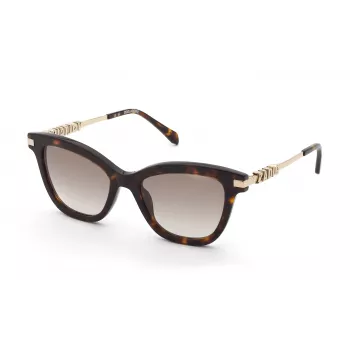 Ochelari de soare ZADIG & VOLTAIRE SZV451 pentru femei, acetat Havana cu lentile maro gradient, 52/19/140 mm