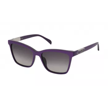 Ochelari de soare TOUS pentru femei STOC20-560915, ramă neagră din acetat, lentile gri, 56/17/140 mm
