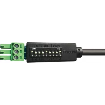 Cablu de control serial PureLink PureTools RS-232, Phoenix 3 pini la DB9 tată, 1m, pinout comutabil, negru