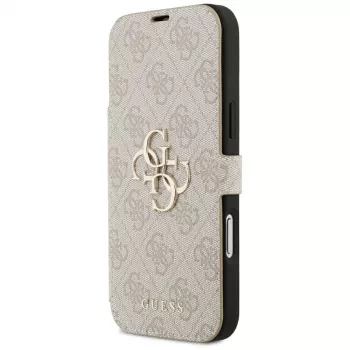 Husă tip carte GUESS Book 4G Metal Logo pentru iPhone 18 Pro Max / 17 Pro Max - Roz