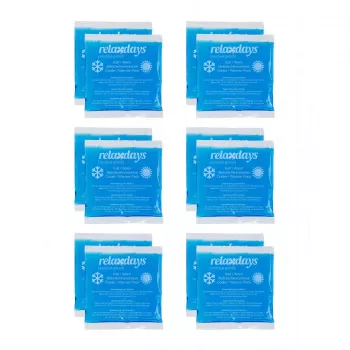 Pachete reutilizabile pătrate de răcire Relaxdays Albastru 14 x 13 cm, set de 12