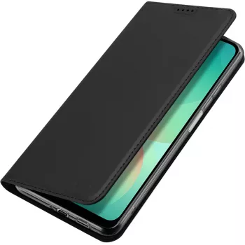 Husă tip portofel Nevox Vario Series pentru Samsung Galaxy A27 5G – piele PU neagră cu sloturi pentru carduri, compartiment pentru bancnote și funcție de suport
