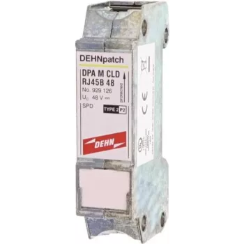 Descărcător de supratensiune DEHN DPA M CLD RJ45B 48 DEHNpatch cu 2 mufe RJ45