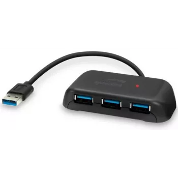 Hub USB 3.0 Speedlink Snappy Evo cu 4 porturi (SL-140106-BK)