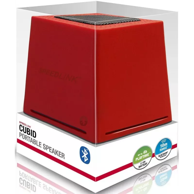 Boxă BT Speedlink Cubid, roșu (SL-8904-RD)
