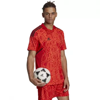 Tricou de portar ADIDAS Condivo 22 pentru bărbați, mânecă scurtă, roșu, H21238