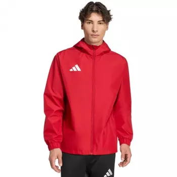 adidas Entrada 26 All Weather Men's Jacket Red JZ9100 Size S
