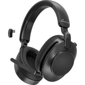 Cască wireless over-ear MediaRange MROS308 Hybrid ANC cu braț microfon, 800mAh