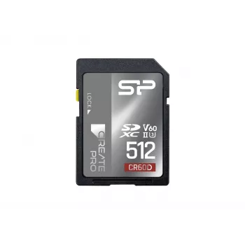 Card de memorie Silicon Power 512 GB SDXC UHS-II V60 - citire 280MB/s, scriere 150MB/s