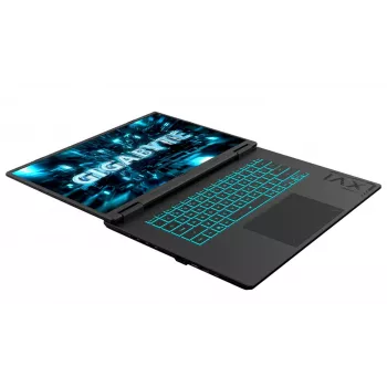 Laptop gaming GIGABYTE GAMING A16 PRO DXHG4EECC4SD, 16 inch QHD+ 165Hz, Intel Core 7 240H, 32 GB LPDDR5X, 1 TB SSD, RTX 5070 Ti 12 GB, fără OS, gri