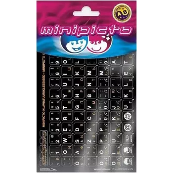 Kolm Lõvi Minipicto autocolante pentru tastatură estonă/rusă (KB-UNI-EE02-BLK-ORAN)