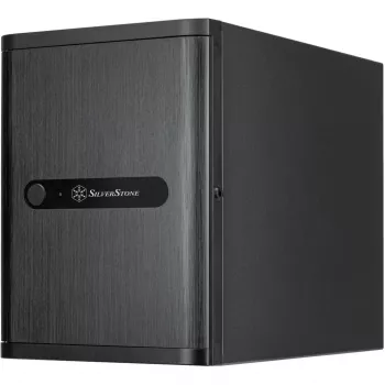 Carcasă NAS SilverStone Technology SST-CS240 neagră Mini-ITX cu 4 bay-uri hot-swap