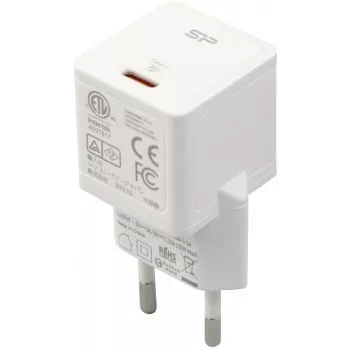 Silicon Power Boost Charger QM12 20W USB-C PD Wall Charger, White (SP20WASYQM121PCW)