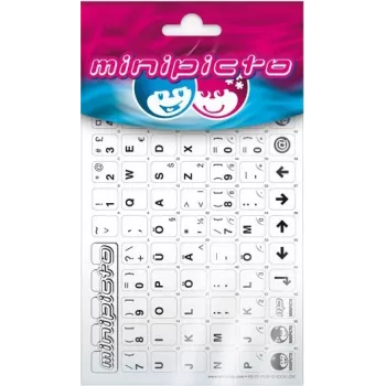 Stickere tastatură Kolm Lõvi Minipicto estonă (KB-UNI-EE01-WHT)