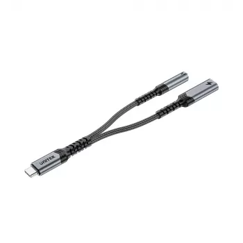 Adaptor audio USB-C la 3,5 mm UNITEK cu PD