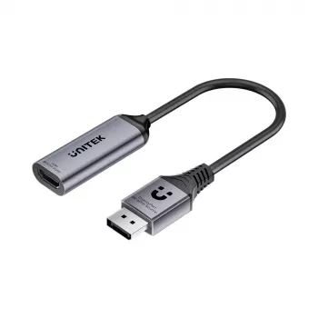 Adaptor UNITEK DisplayPort la HDMI 2.1 8K@60Hz HDR 48Gbps 15 cm