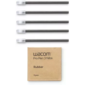 Vârfuri de cauciuc WACOM Pro Pen 3, pachet de 5 (ACK253010Z) – vârfuri de schimb pentru senzație naturală ca pe hârtie
