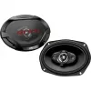 Difuzoare auto coaxiale JVC CS-DR6942 6x9 inch cu 4 căi, 500W putere de vârf, woofer Carbon Mica, tweetere cu dom PEI, pereche