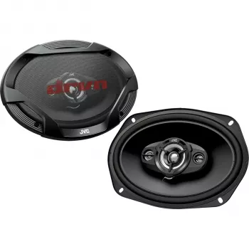 Difuzoare auto coaxiale JVC CS-DR6942 6x9 inch cu 4 căi, 500W putere de vârf, woofer Carbon Mica, tweetere cu dom PEI, pereche