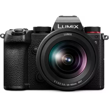 Cameră mirrorless full-frame Panasonic Lumix DC-S5KE-K cu kit obiectiv 20-60mm