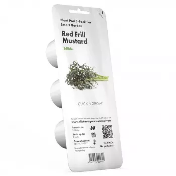 Rezervă Click & Grow Smart Garden Red Frill Mustard, 3 capsule pentru plante (SGR77X3)