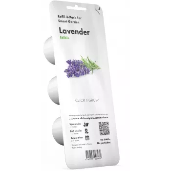 Rezervă Click & Grow Smart Garden lavandă, 3 capsule pentru plante (SGR30X3)