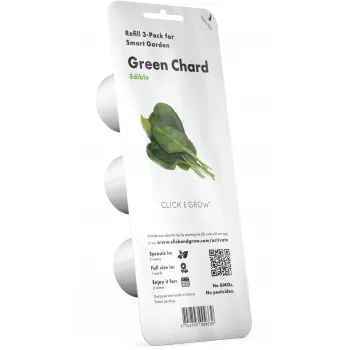 Rezervă Click & Grow Smart Garden mangold verde, 3 capsule pentru plante (SGR64X3)